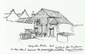 Hogarth's studio by Dawson